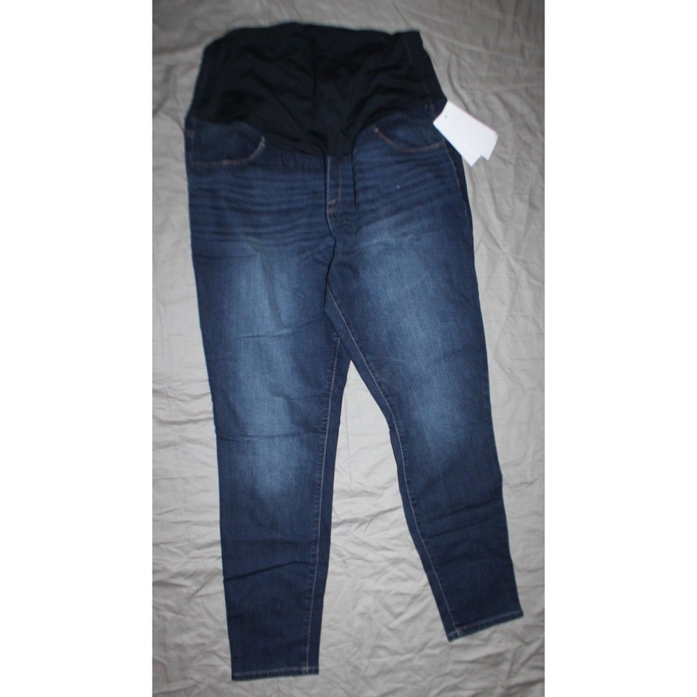 Over Belly Skinny Maternity Jeans Isabel Maternity by Ingrid & Isabel Dark sz 16
